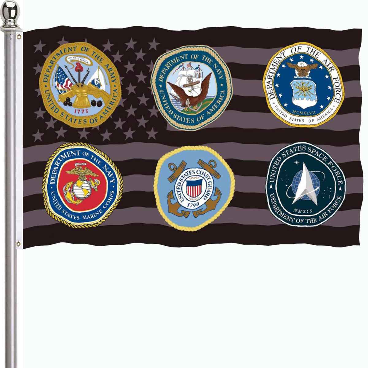 ducuh military flag 3x5 outdoor double sided for bold outdoor display.