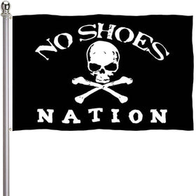 ducuh No Shoes Nation flag 3x5 outdoor double-sided for bold exterior display.