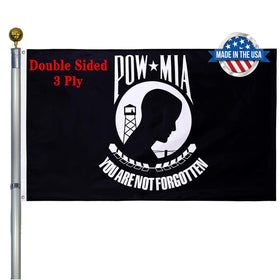 Ducuh Pow Mia Flag 3x5 outdoor double-sided design for vivid display