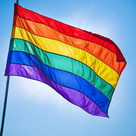 ducuh Pride Flag ready for flagpole mounting and secure attachment