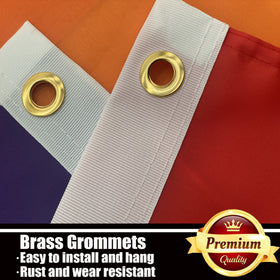 ducuh Rainbow Flag fits standard flag poles for easy setup