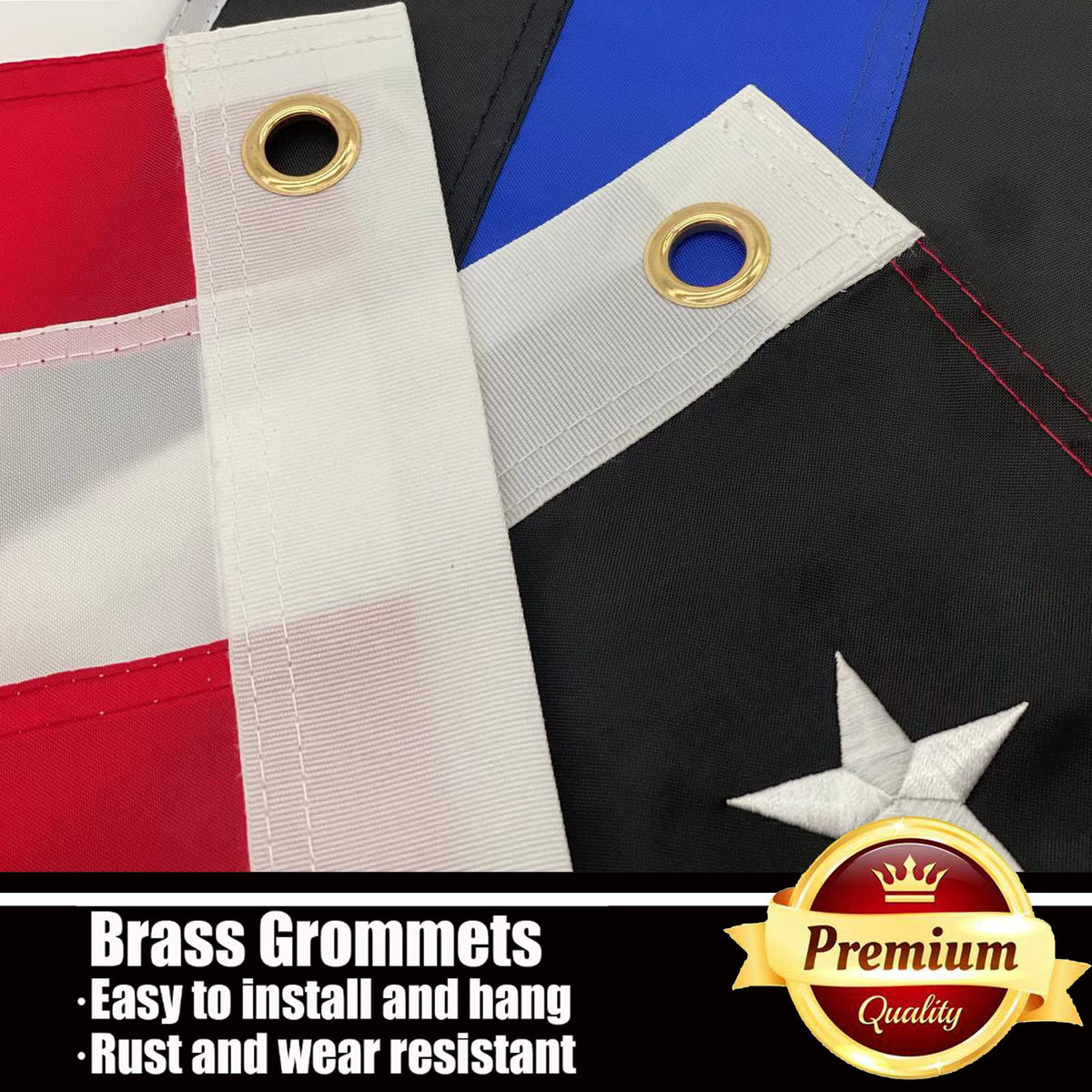 Ducuh UV-proof and waterproof flag ready for sun and rain outdoors