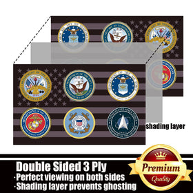 ducuh vivid color flag pattern with clear design on both sides for high visibility.