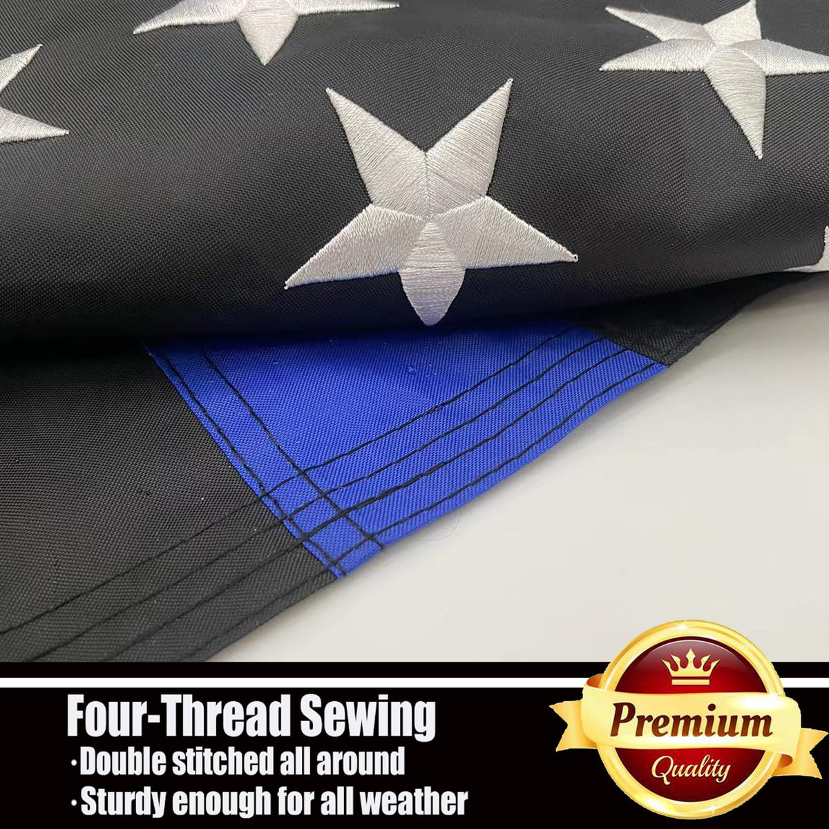 waterproof and UV-resistant flag material maintains color over time