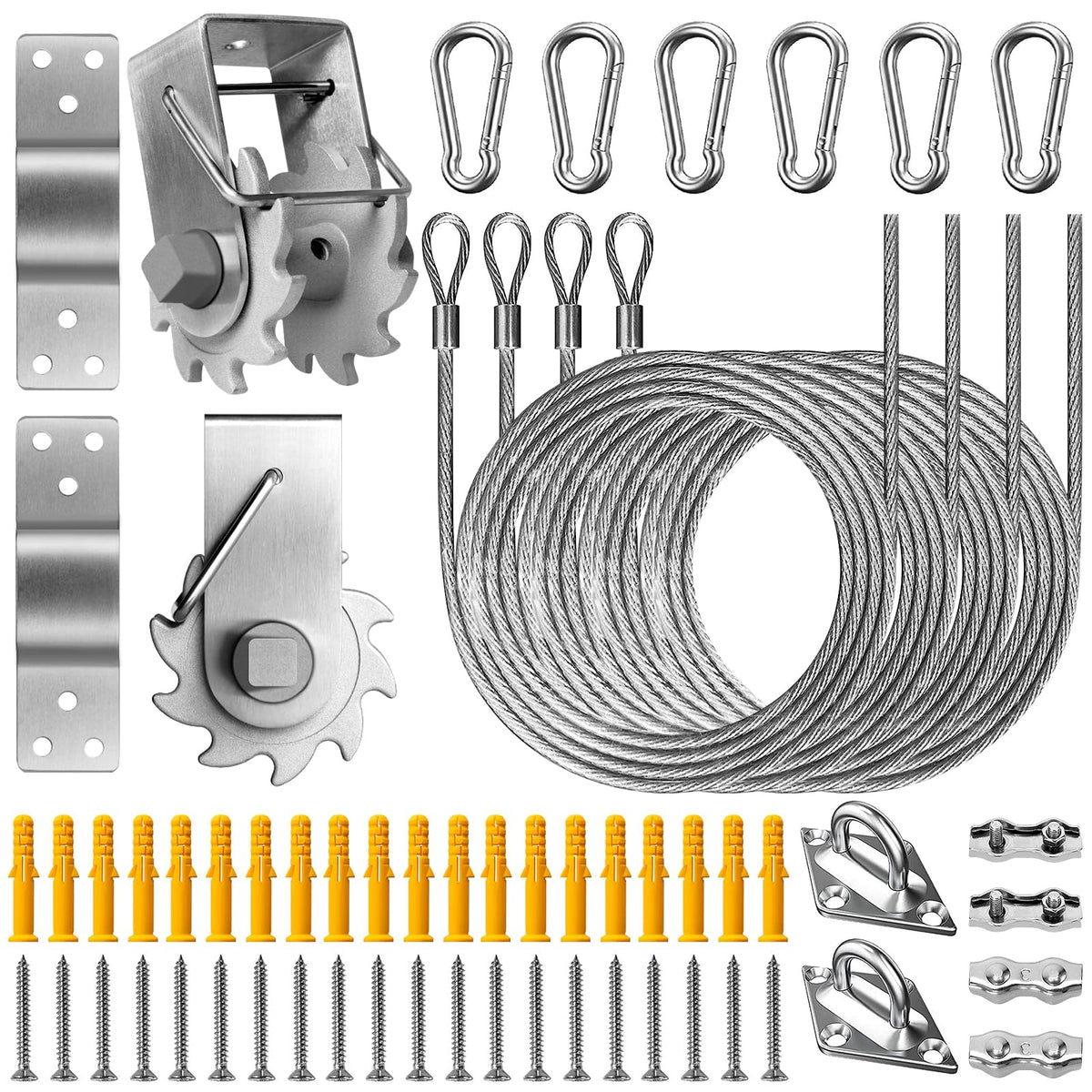 Duerer sun shade hardware kit wall mount bracket enables sturdy outdoor installation.