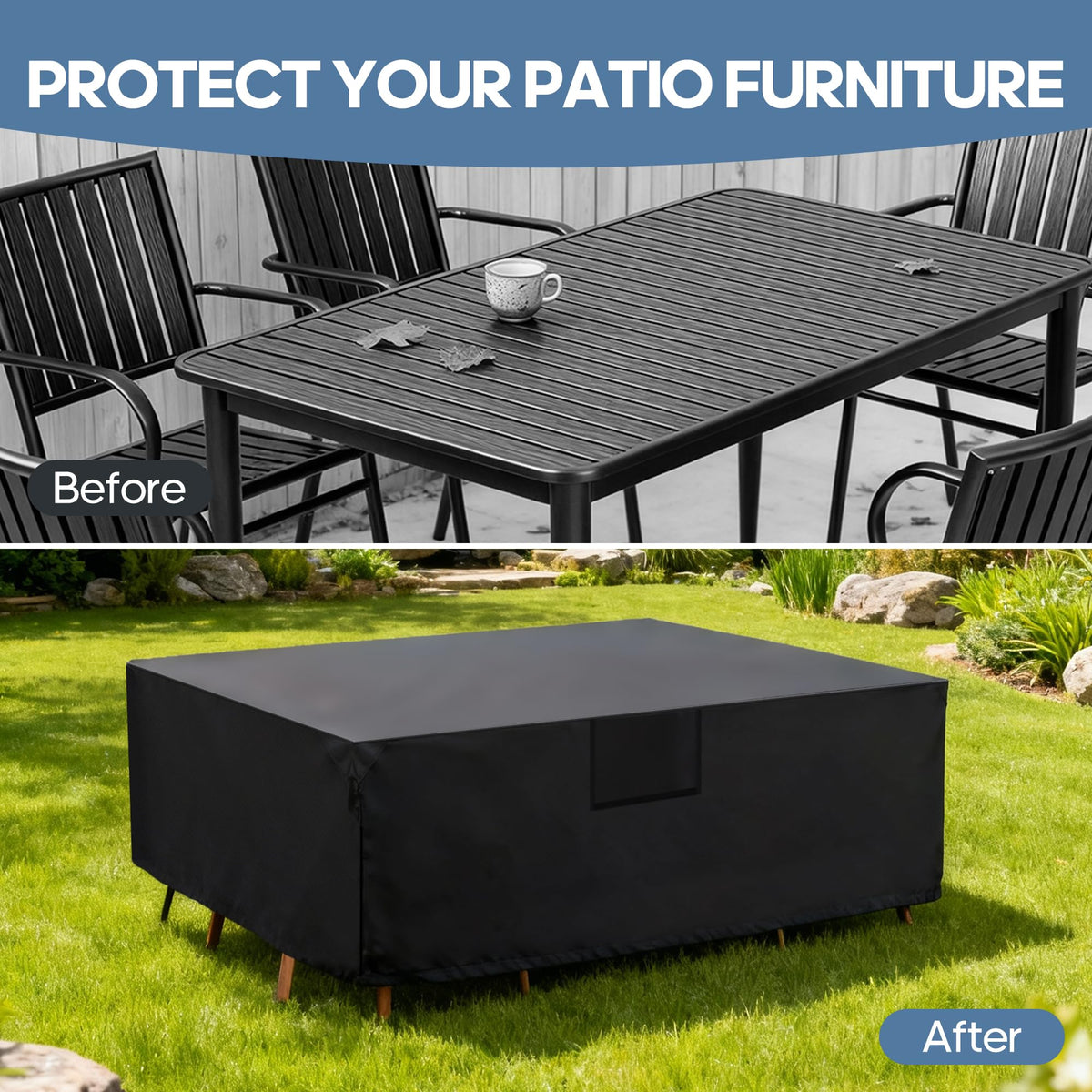 DUMOS easy-clean cover dries quickly after wipe-down.
