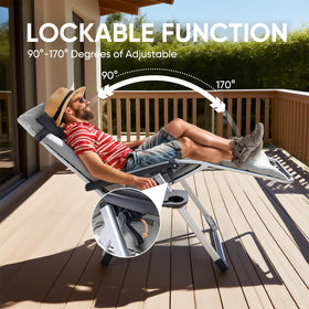 DUMOS outdoor chair suited for patio, lawn, beach, or poolside.