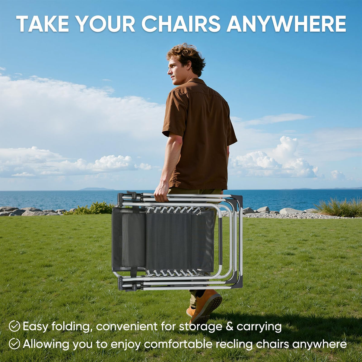 DUMOS ventilated removable cushion keeps you cool during summer.