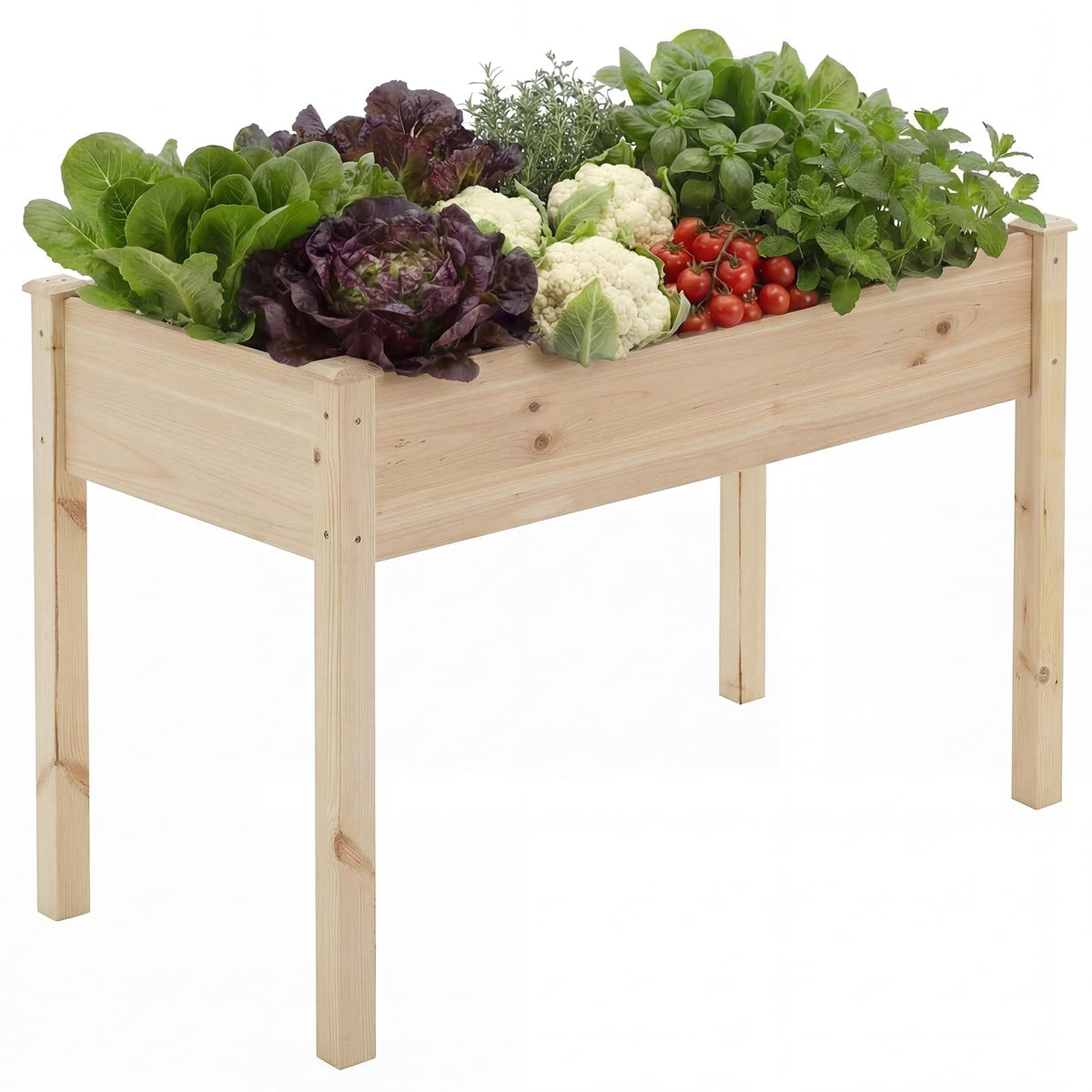 DUMOS raised garden bed with legs, easy balcony herb gardening