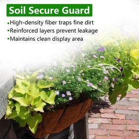 DUNCHATY 3D-structure coir liner keeps its form in moist conditions