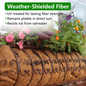 DUNCHATY air-pruning coir liner facilitates root airflow and growth