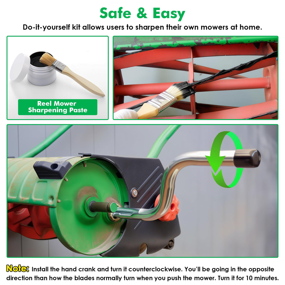 Dunkive back lapping crank handles edge restoration on blades