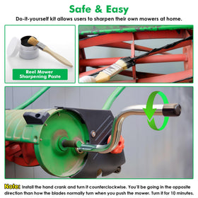 Dunkive back lapping crank handles edge restoration on blades