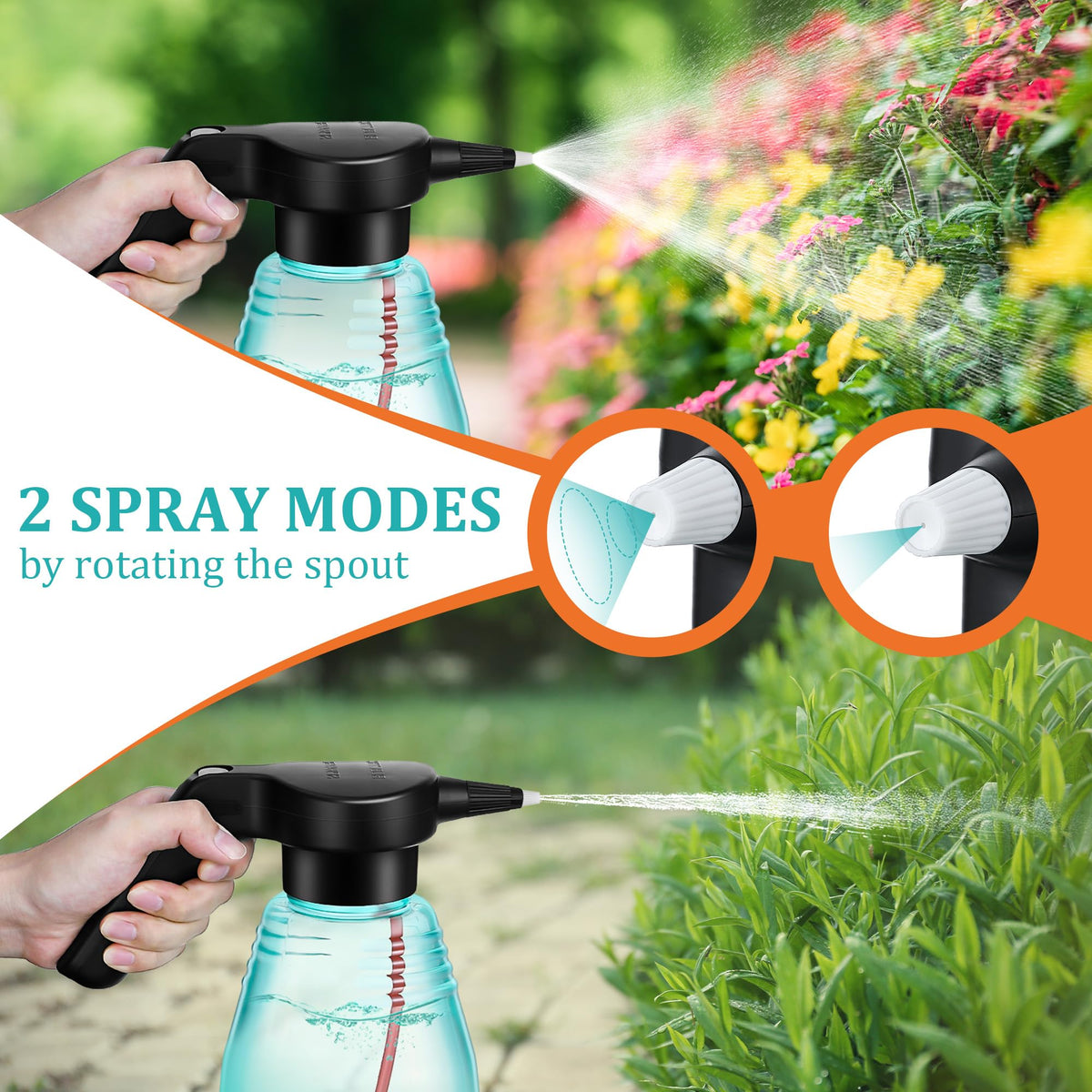 Dunkive 2L capacity reduces refills during gardening
