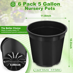 DUNPUTE 5 gallon pot side view highlighting sturdy design for long-lasting use