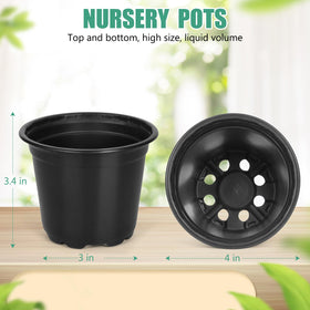 DUNPUTE nursery pot showing bottom drainage holes to prevent water buildup.