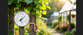 DUNUO garage analog bronze thermometer for reliable indoor-outdoor checks.