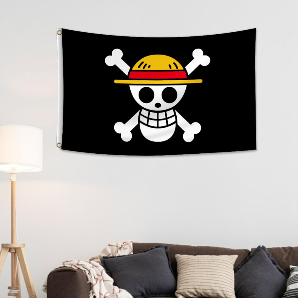 DUOCOSY anime flag tapestry wall banner adds vibrant dorm and event decor.
