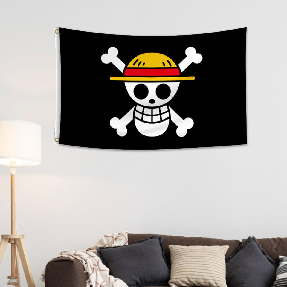 DUOCOSY anime flag tapestry wall banner adds vibrant dorm and event decor.