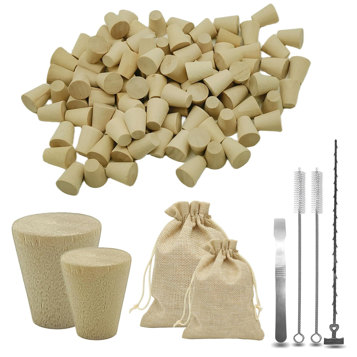 Duomilee carpenter bee corks set shown as a full repair kit for holes