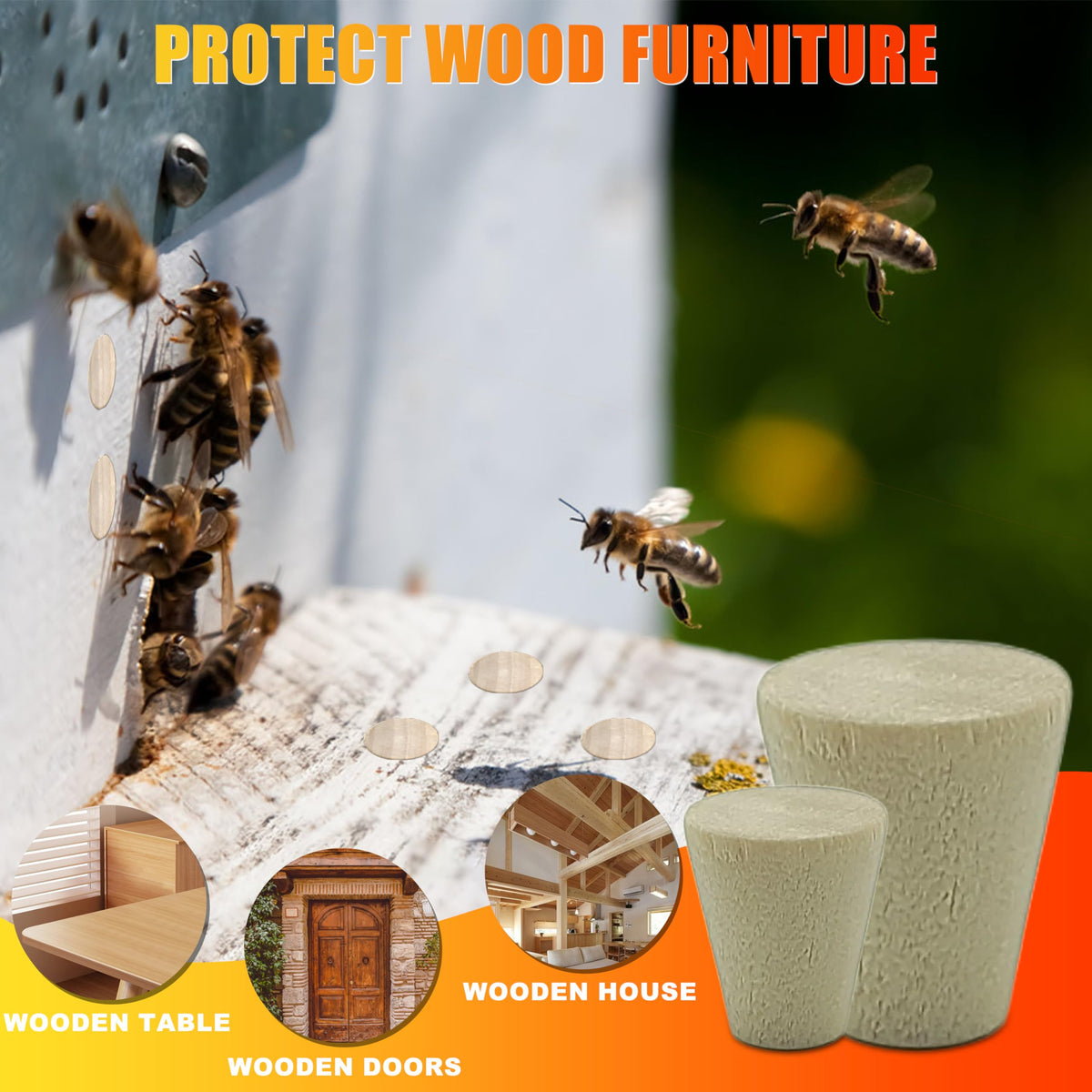 Duomilee cleaning brushes remove dust and debris from wood surfaces
