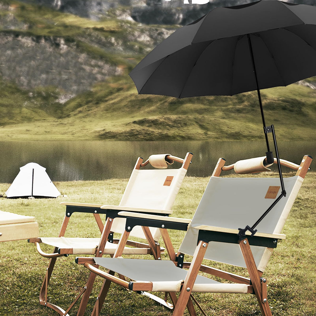 DUOUPA shade solution attaching to various poles and furniture