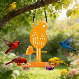 DUOYOUNG Oriole Feeder attachment prongs secure on branches for stable feeding