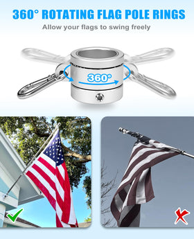 DUPKEV flag spinner bearing assembly enables easy flag rotation.