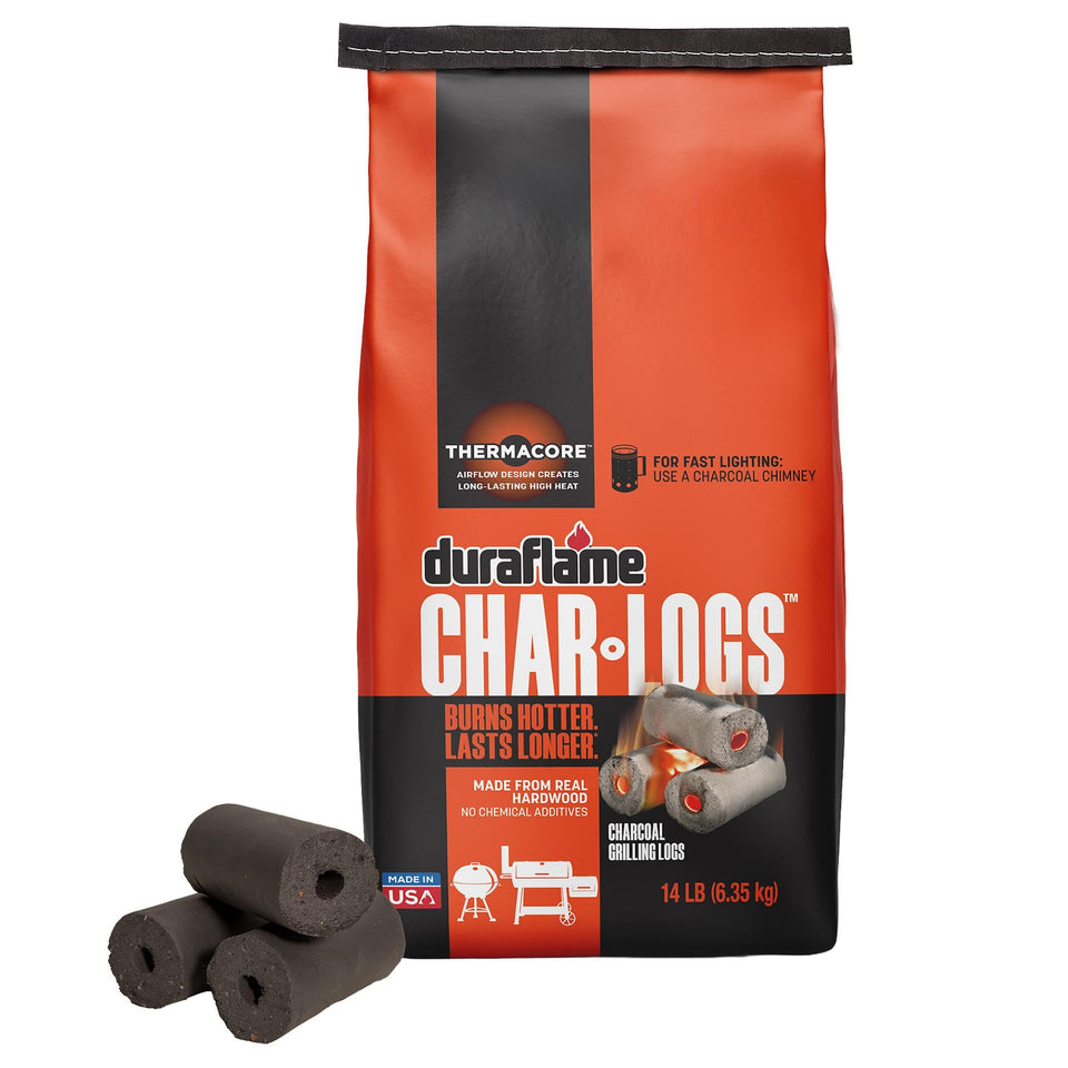 Duraflame Char-Logs 14 lb bag ready for high-heat grilling