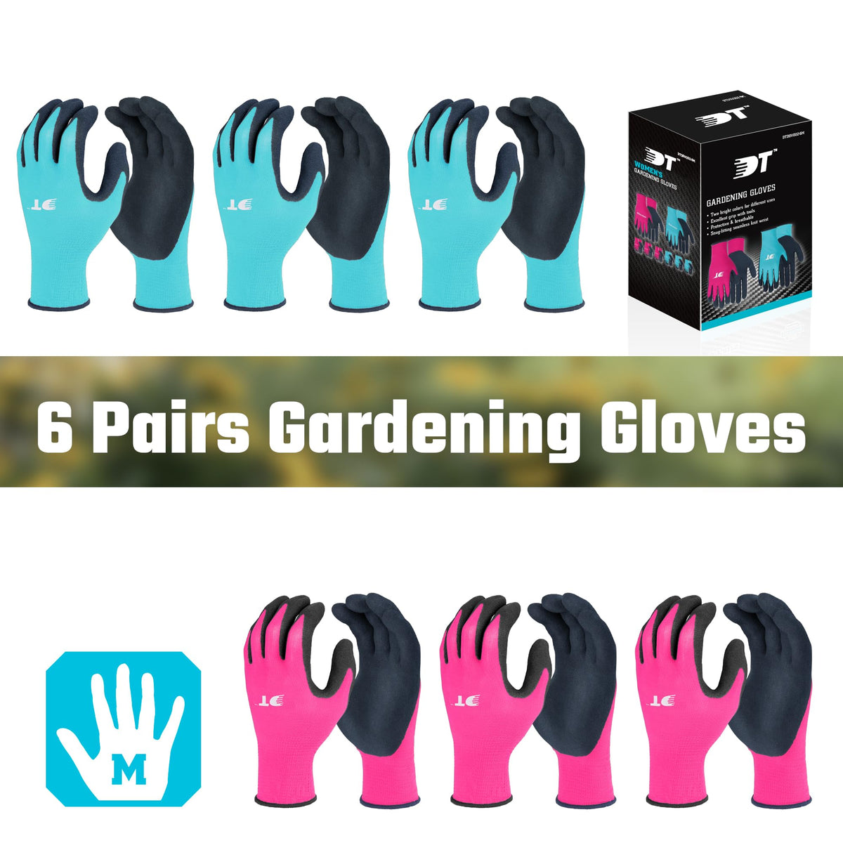 DURATECH DT6 machine washable gloves provide easy cleanup after muddy tasks