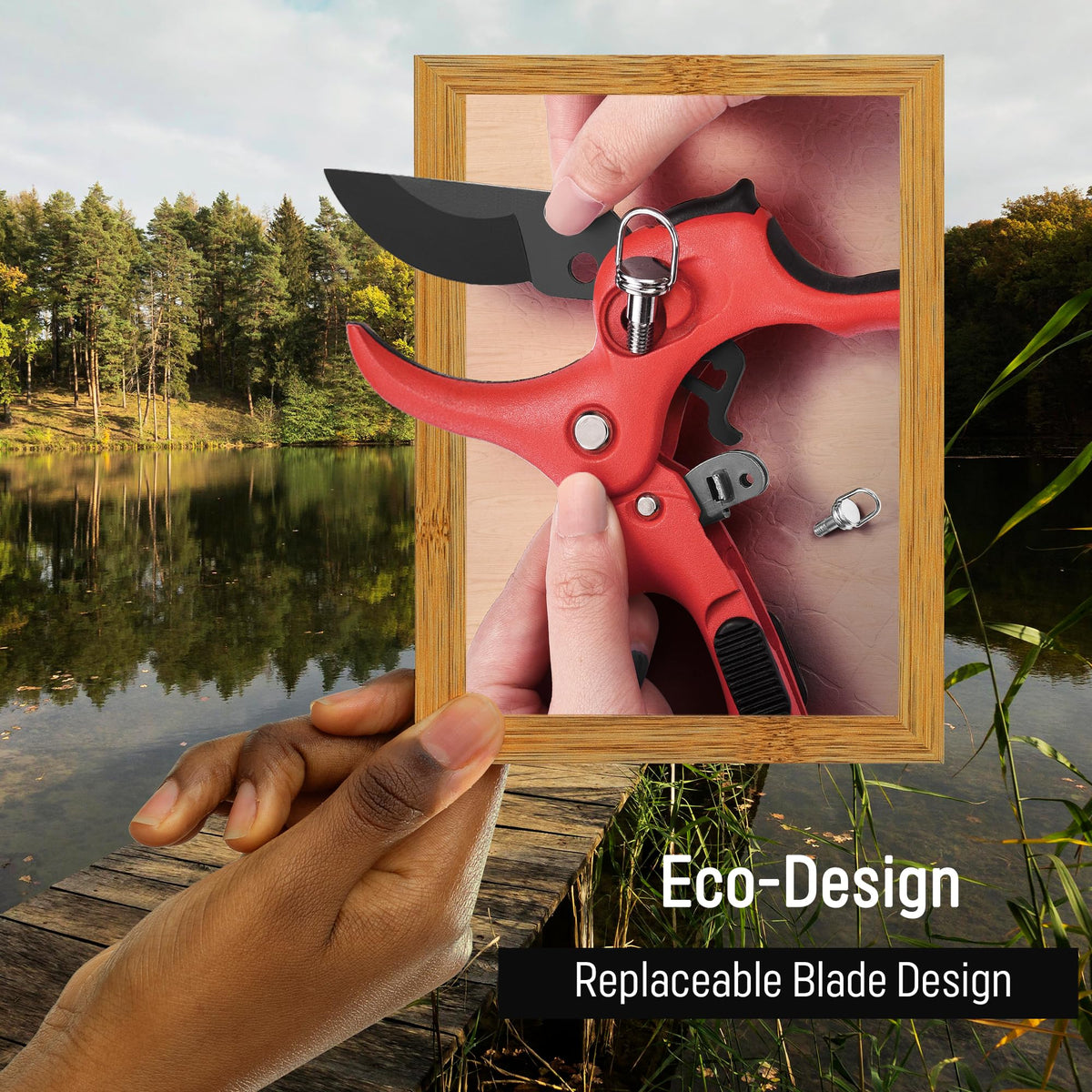 DuroX DGR-01 built-in blade cleanser keeps blades rust-free.