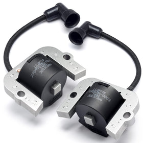 Dusdel ignition coil module fitted to Toro-Exmark mower showing compatibility.