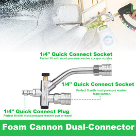 Dusichin foam cannon kit contents for everyday cleaning readiness.