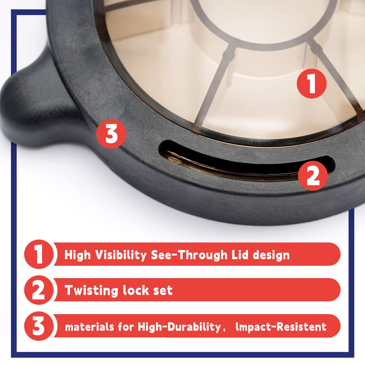 Dusledel pool basket cover protecting pump internals and reducing exposure