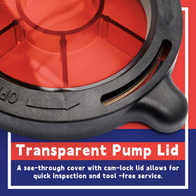 Dusledel pool pump lid installation is easy and tool-free for quick setup