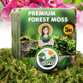 Duspro 5oz dried moss pack for pots with moisture retention.