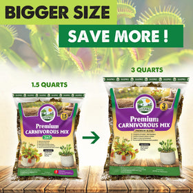 Duspro quality-controlled carnivorous plant soil for reliable results.
