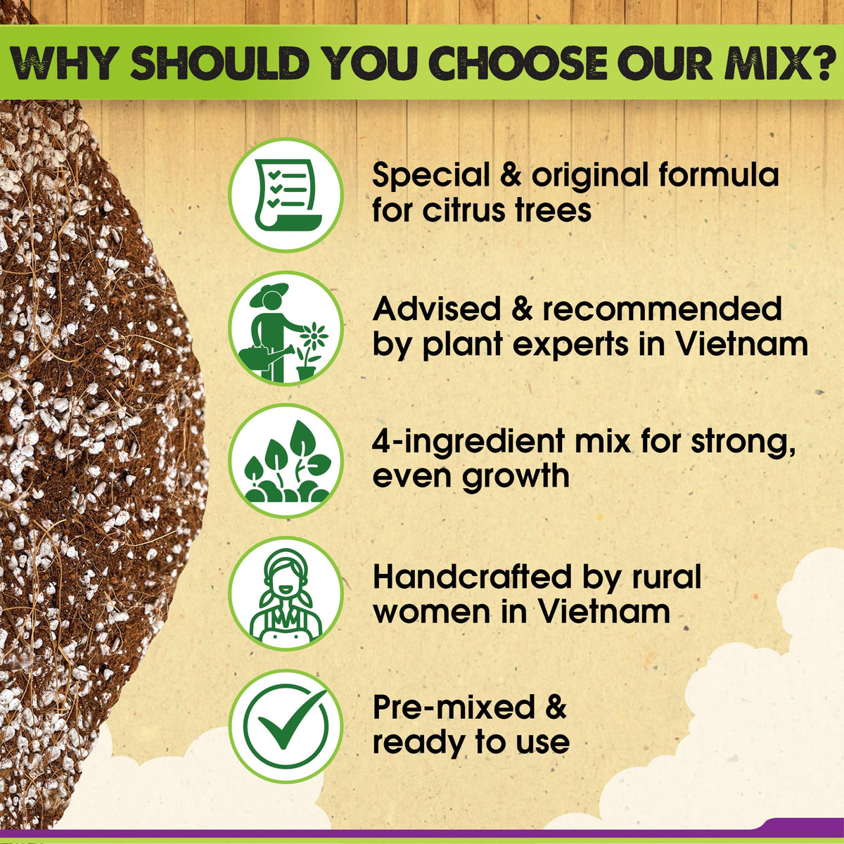 Duspro ready-to-use soil in bag for quick potting setup