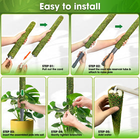 Duspro durable PVC stake resists rust and rot for long-lasting use.