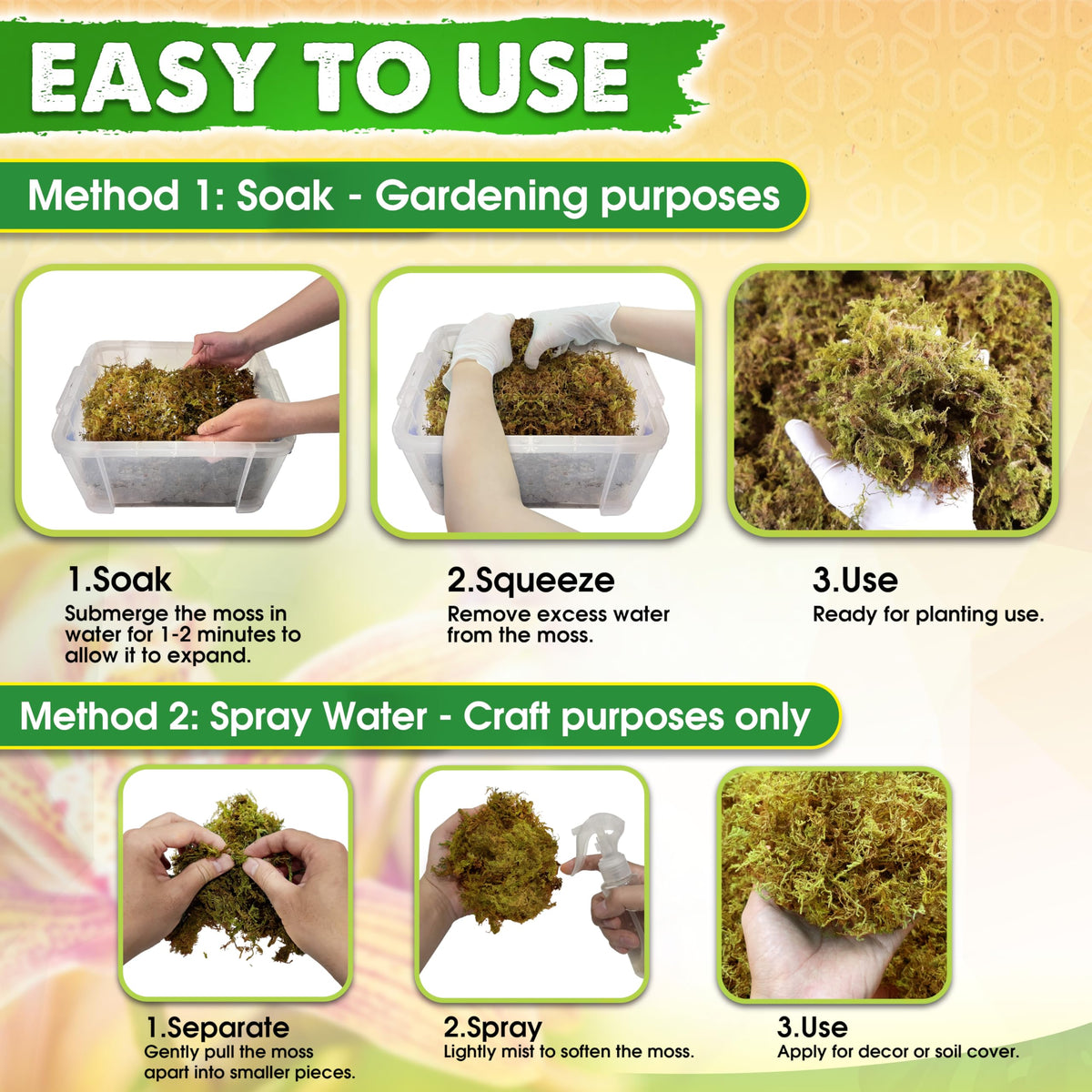 Duspro moss plant topper decor enhances indoor plant aesthetics with moisture balance.