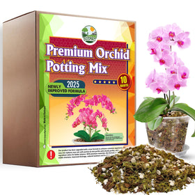 Duspro orchid potting mix with forest moss for moisture and root health