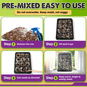 Duspro Seed Starter Mix ideal for indoor seed starting and propagation trays.