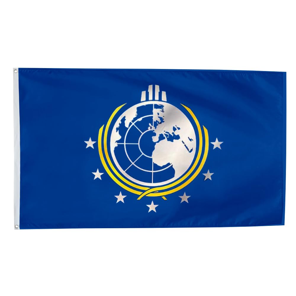 Dutern Super Earth Flag 3x5 outdoor display with bright color and breezy durability