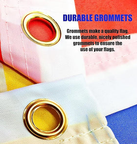 Dutern Super Earth Flag 3x5 with two metal grommets for easy hanging