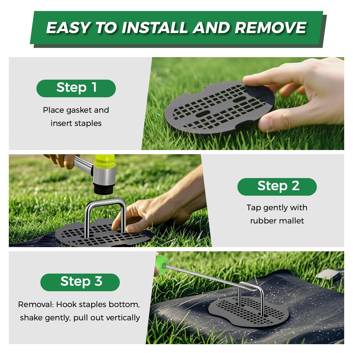 DUUKFE sharp-end stakes penetrate soil smoothly for quick setup.