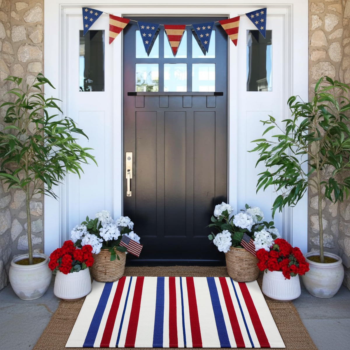 Duraaamo durable 24x35 doormat fits most entryways and resists fading