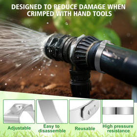 Duraaamo easy-install hose clamp enables quick setup with basic tools