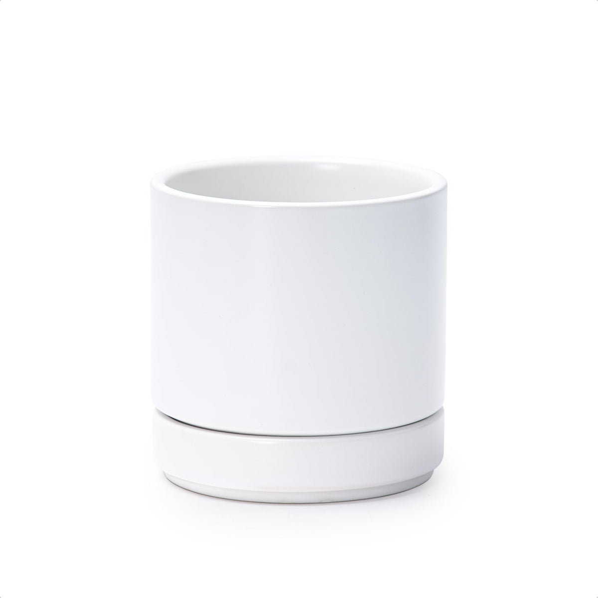 D'vine Dev 4.7-inch ceramic planter with drainage hole for moisture control.
