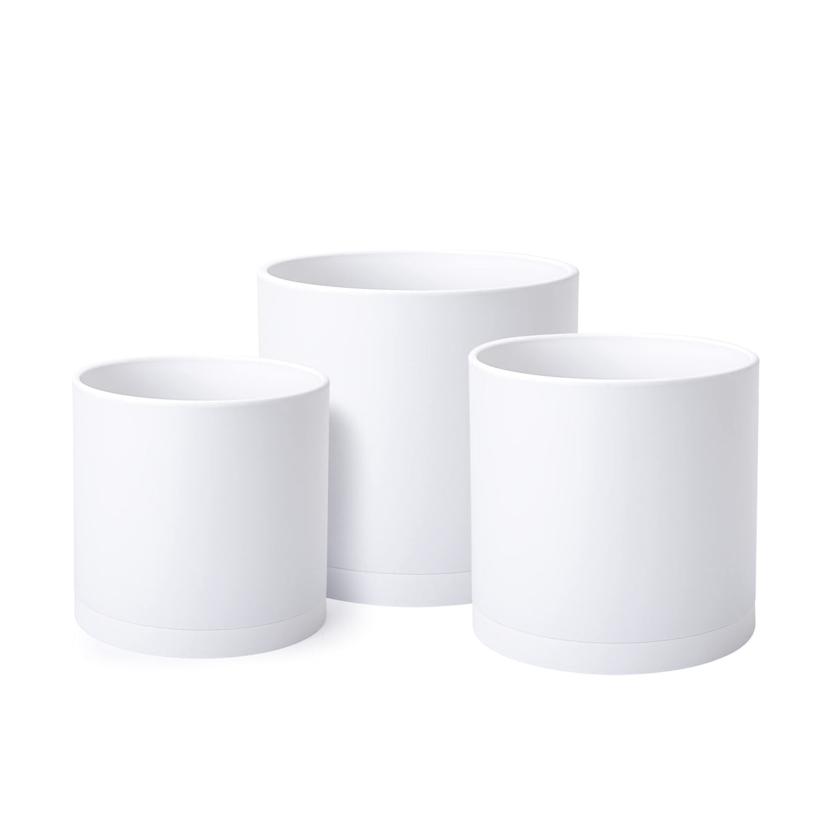 D'vine Dev 6 inch planter with drainage hole, ideal for small herbs.