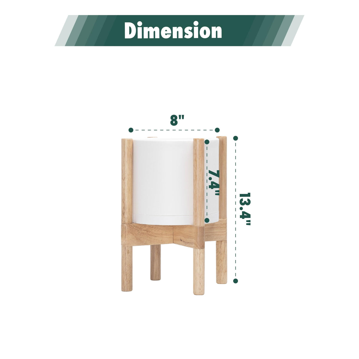 Matte white D'vine Dev pot offers durable, lightweight design.